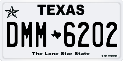 TX license plate DMM6202