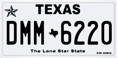 TX license plate DMM6220
