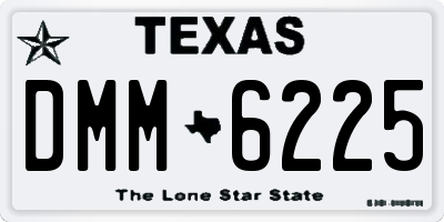 TX license plate DMM6225