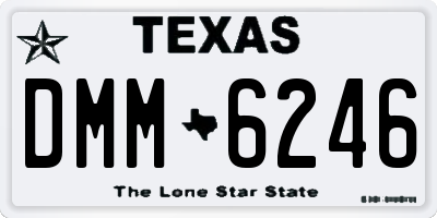 TX license plate DMM6246