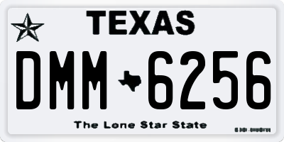 TX license plate DMM6256