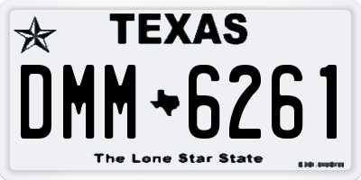 TX license plate DMM6261