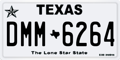 TX license plate DMM6264