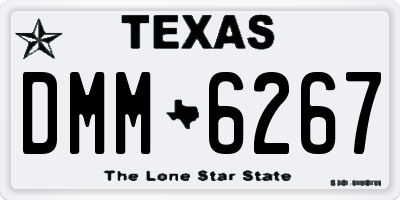 TX license plate DMM6267