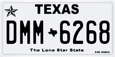 TX license plate DMM6268