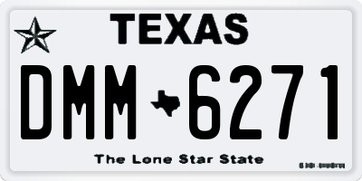 TX license plate DMM6271