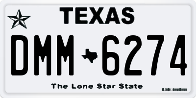 TX license plate DMM6274