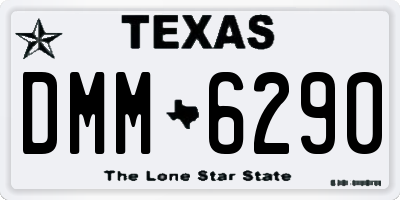 TX license plate DMM6290
