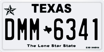 TX license plate DMM6341