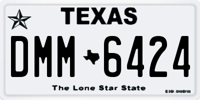 TX license plate DMM6424