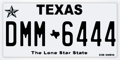 TX license plate DMM6444