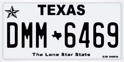 TX license plate DMM6469