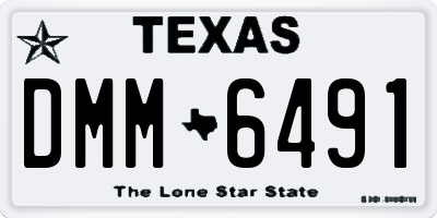 TX license plate DMM6491