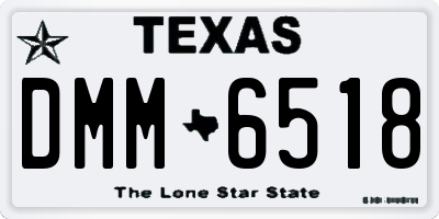 TX license plate DMM6518