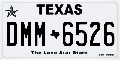 TX license plate DMM6526