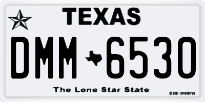 TX license plate DMM6530