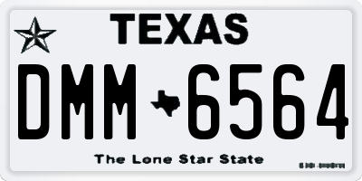 TX license plate DMM6564