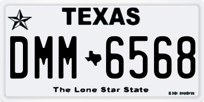TX license plate DMM6568
