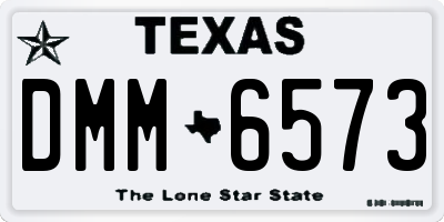 TX license plate DMM6573