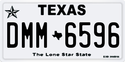 TX license plate DMM6596