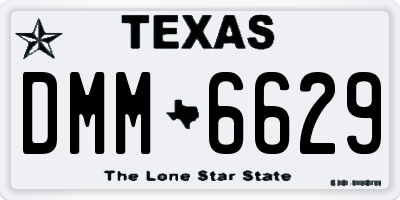 TX license plate DMM6629