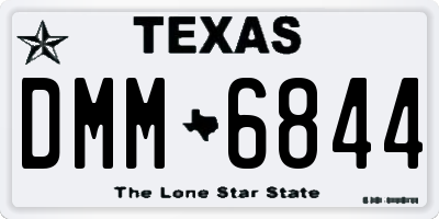 TX license plate DMM6844