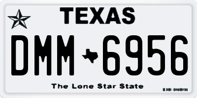 TX license plate DMM6956