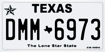 TX license plate DMM6973