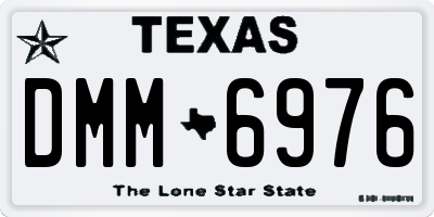TX license plate DMM6976