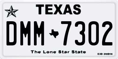 TX license plate DMM7302