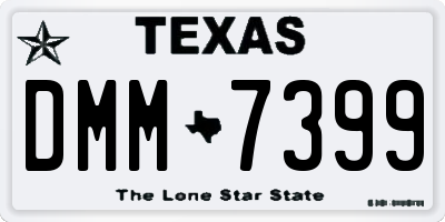 TX license plate DMM7399