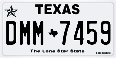 TX license plate DMM7459