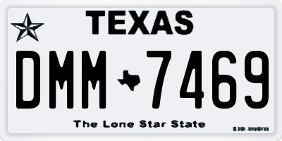 TX license plate DMM7469