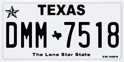 TX license plate DMM7518