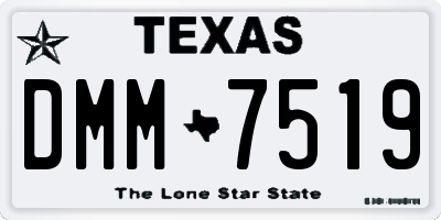 TX license plate DMM7519