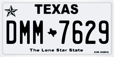 TX license plate DMM7629