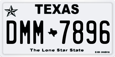 TX license plate DMM7896
