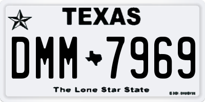 TX license plate DMM7969