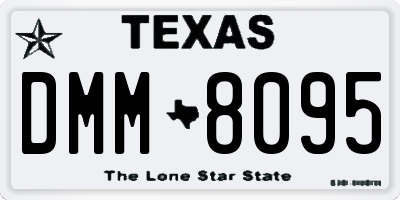 TX license plate DMM8095
