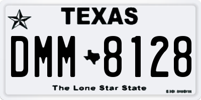 TX license plate DMM8128