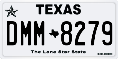 TX license plate DMM8279