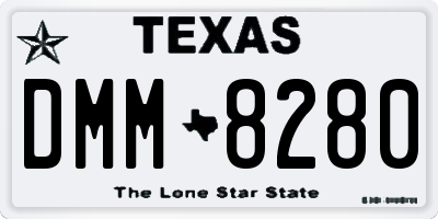 TX license plate DMM8280
