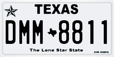 TX license plate DMM8811