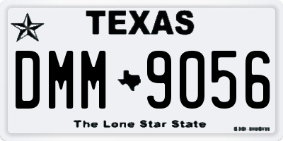 TX license plate DMM9056
