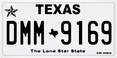 TX license plate DMM9169