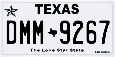 TX license plate DMM9267