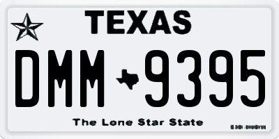 TX license plate DMM9395