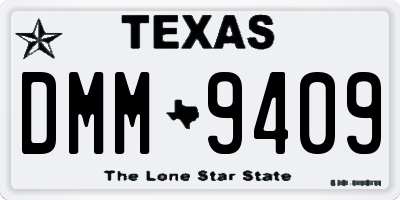 TX license plate DMM9409