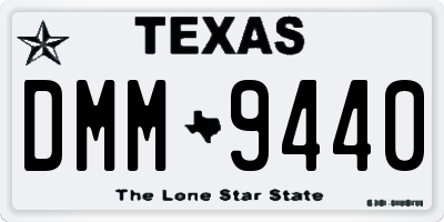 TX license plate DMM9440