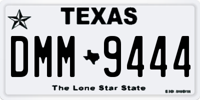 TX license plate DMM9444